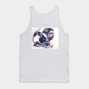 Portrait of a Young Woman Tank Top